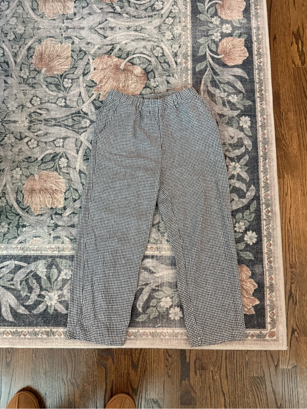 Quince Gingham 100% European Linen Pants SOLD OUT ONLINE
